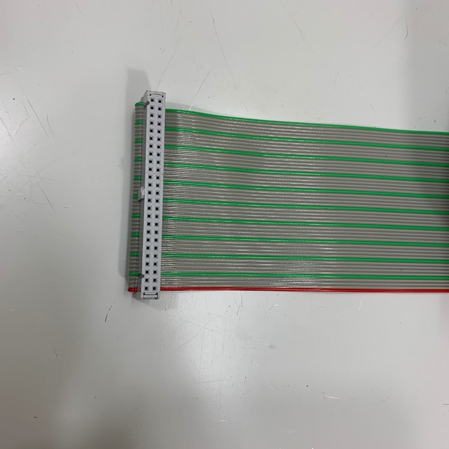 Cáp Flat Ribbon Cable Rainbow SCSI IDC 50 Pin 2.54mm Pitch Female to 50 Wire Open End Dài 3M 10ft For Bảng Mạch PLC/CNC/Robot Với Module Terminal Block