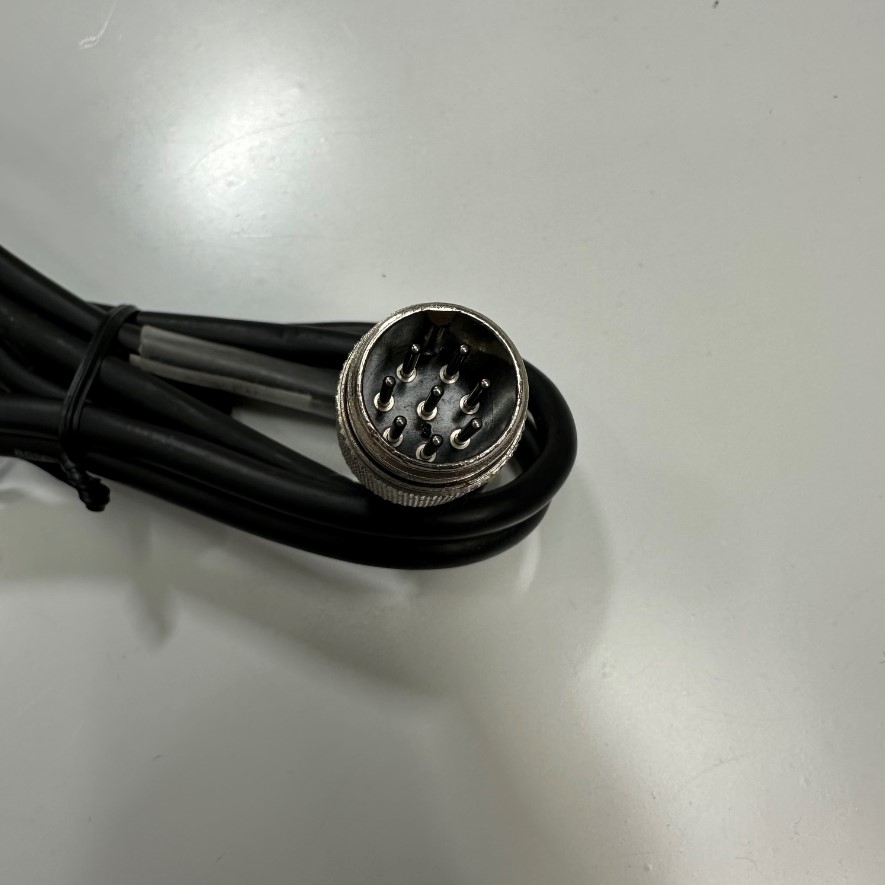 Cáp 1.3M 4.3ft Connector APEX PLT-168-AD-R 8 Pin Male Circular to DB9 Male Shielded Cable Black For Signal Data Industrial Communication Cable