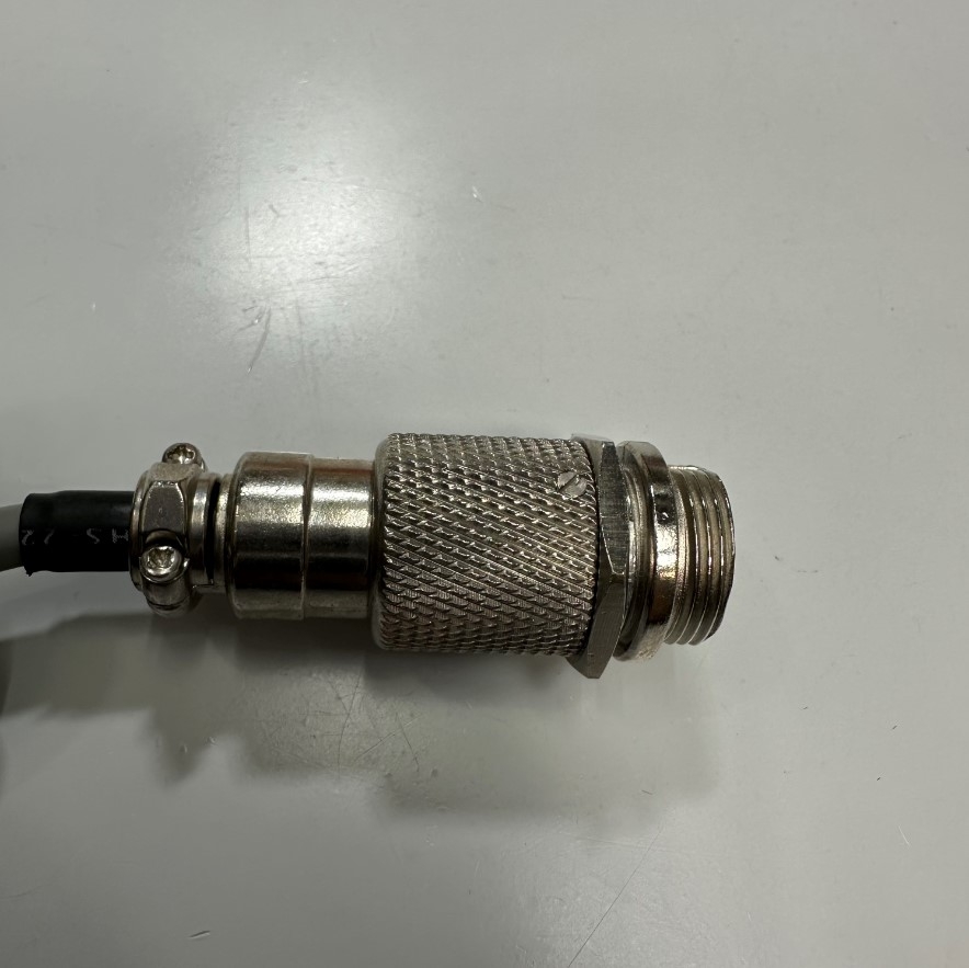 Cáp 1.1M 3.7ft Connector APEX PLT-168-R-R 8 Pin Male Circular to DB9 Male Shielded Cable Grey For Signal Data Industrial Communication Cable