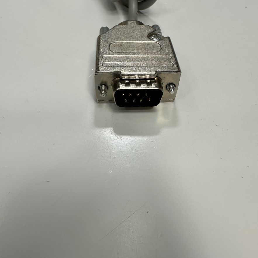 Cáp 1.1M 3.7ft Connector APEX PLT-168-R-R 8 Pin Male Circular to DB9 Male Shielded Cable Grey For Signal Data Industrial Communication Cable