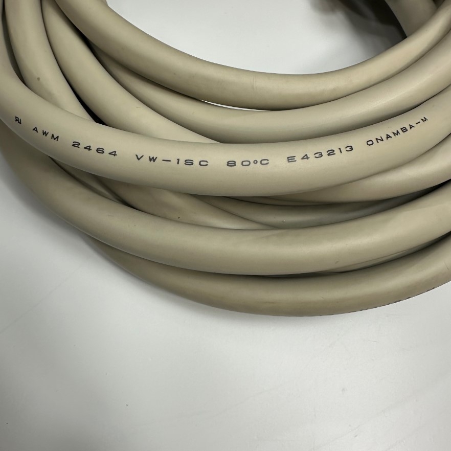 Cáp 6M 20ft DV0P4360 Interface Cable Panasonic CN1 A5 A6 Series X4 Servo Driver I/O Control Line MR-J3CN1 Signal Cable ONAMBA-M E43213 Connector MDR 50 Pin Male to 50 Core OD Ø 12.0mm Gray