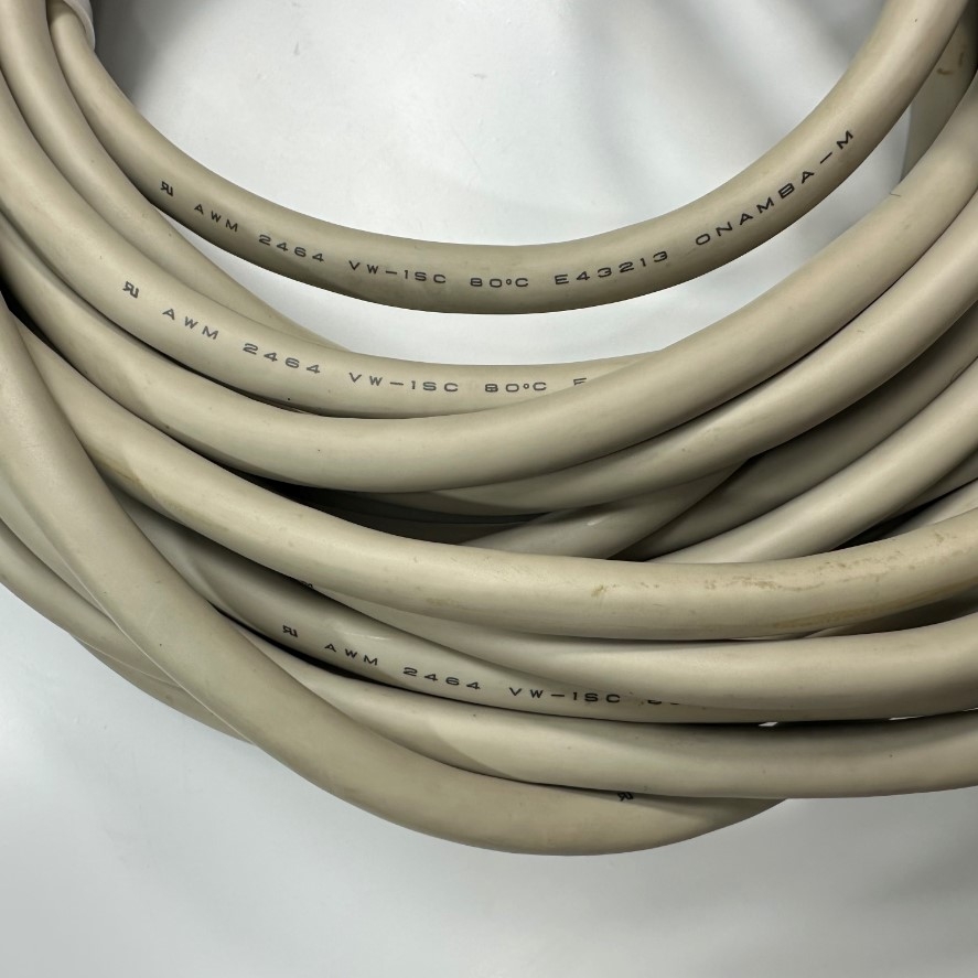 Cáp 5M 17ft MIPI Data Interface SCSI Shielded Cable HPCN Connector MDR 36 Pin Male to Male Pitch 1.27mm Screw Lock Signal I/O Cable ONAMBA-M E43213 OD Ø 10.5mm Grey