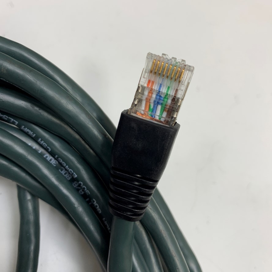 Cáp Điều Khiển M12EN-M8SR-5M Dài 5M 17ft Cable M12 A-Code 8 Pin Male to RJ45 Shielded E54661 CSA AWM LL54185 80C 30V Green For Cognex Industrial Camera Flexible Gigabit Network