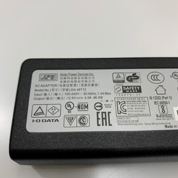 Adapter 12V 4A 48W APD OEM STD-1242P 12V 4.2A 50W Connector Tip Size 5.5mm x 2.5mm For Thiết bị âm thanh DL1608 Digital Mixer in suitcase