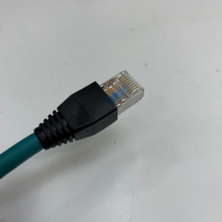 Cáp Điều Khiển CCB-84901-2001-01 Dài 1M 3.3ft Cable M12 X-Code 8 Pin Male to RJ45 Shielded E20276 80C 30V For Cognex Industrial Camera Flexible Gigabit Network