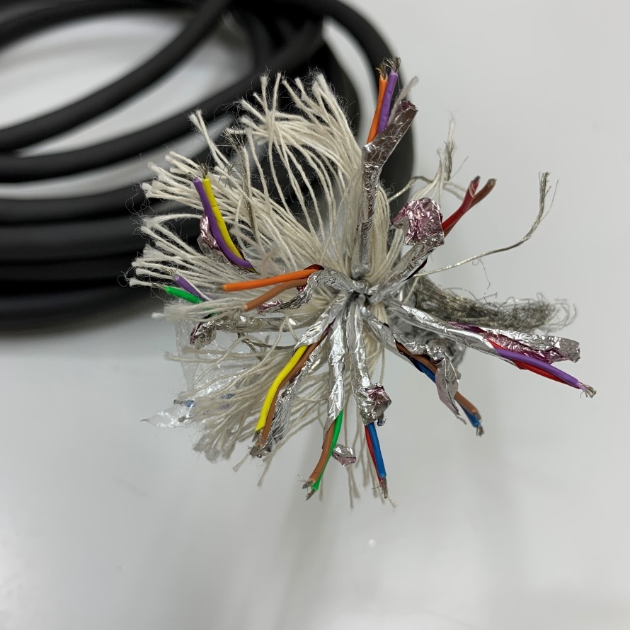 Cáp Điều Khiển Dài 5M 17ft 22 Core x 0.1mm² Cable Shielded Datavideo's SUMITOMO-Y E41105-Y AWM STYLE 20276 VW-1 28AWG OD 9.0mm For Camera industrial, Encoder, Robot, Cable