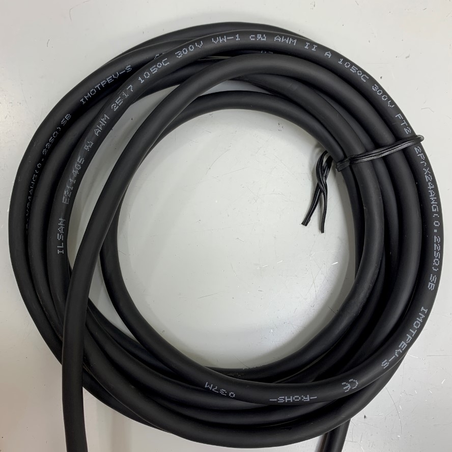 Cáp Điều Khiển Chuyển Động Dài 3M 10ft ILSAN Shielded Cable 4 Core x 0.22mm² 24AWG E211405 AWM 2517 105°C 300V VW-1 For Robot Power and Data Cable Industrial Robotic