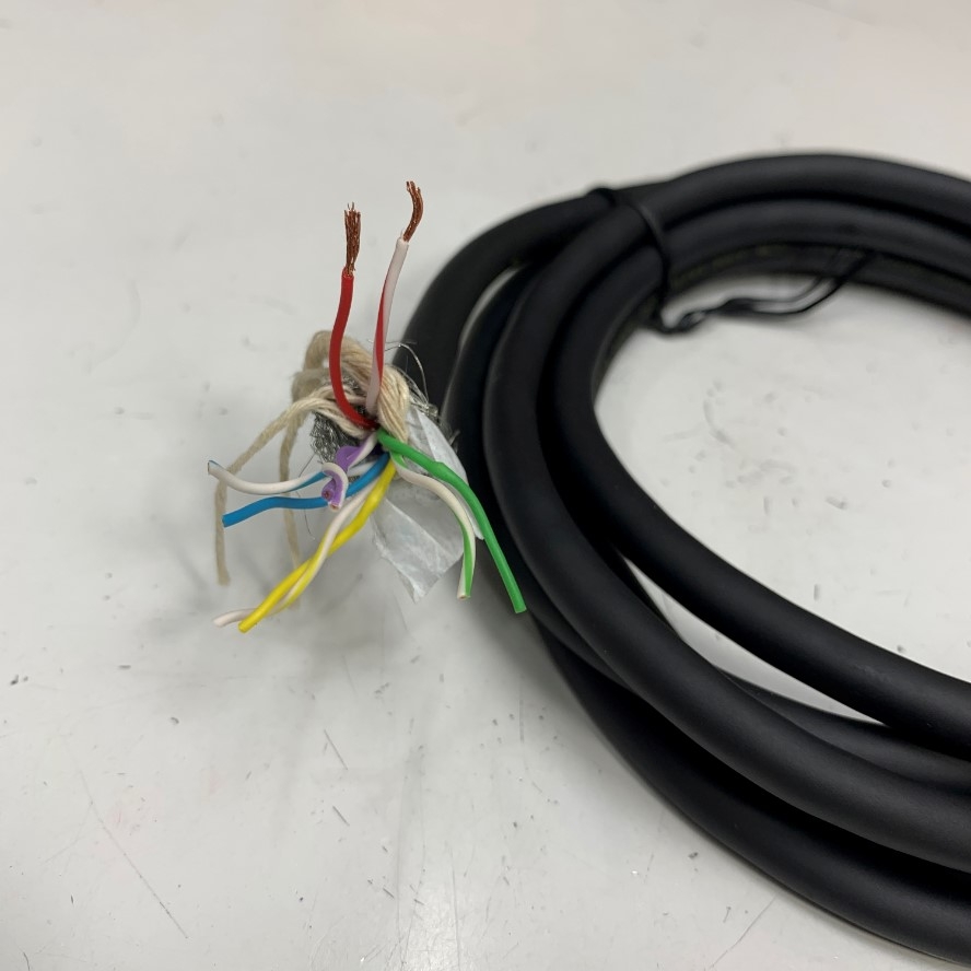 Cáp Điều Khiển Chuyển Động 3M 10ft Shielded Cable 10 Core x 0.15mm² TAIYO E67647-WH 24AWG 80°C 300V  OD 8.2mm Black For Servo Motor Encoder Cable