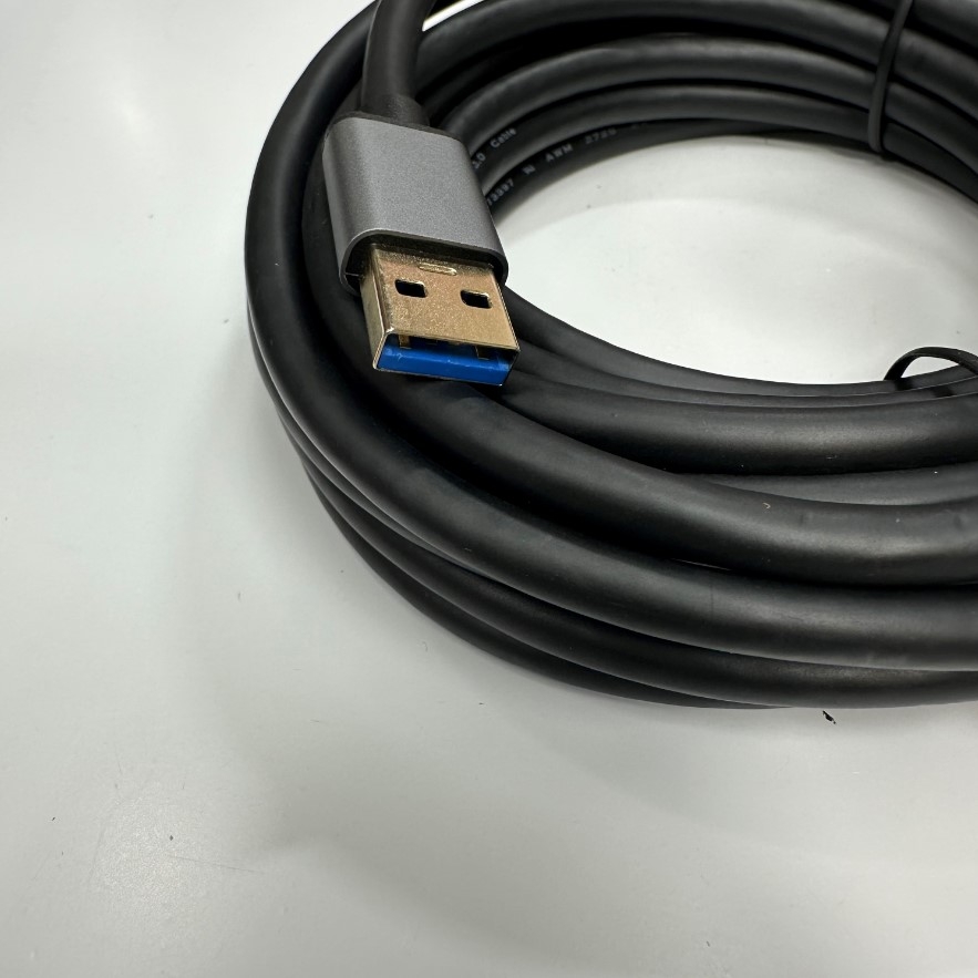 Cáp 5M 17ft UNITEK Extension Cable USB 3.0 Male to Female  with Power Adapter SuperSpeed 5Gbps For Industrial Camera, Hikrobot, Microscope Digital Camera USB3.0 Data Cable