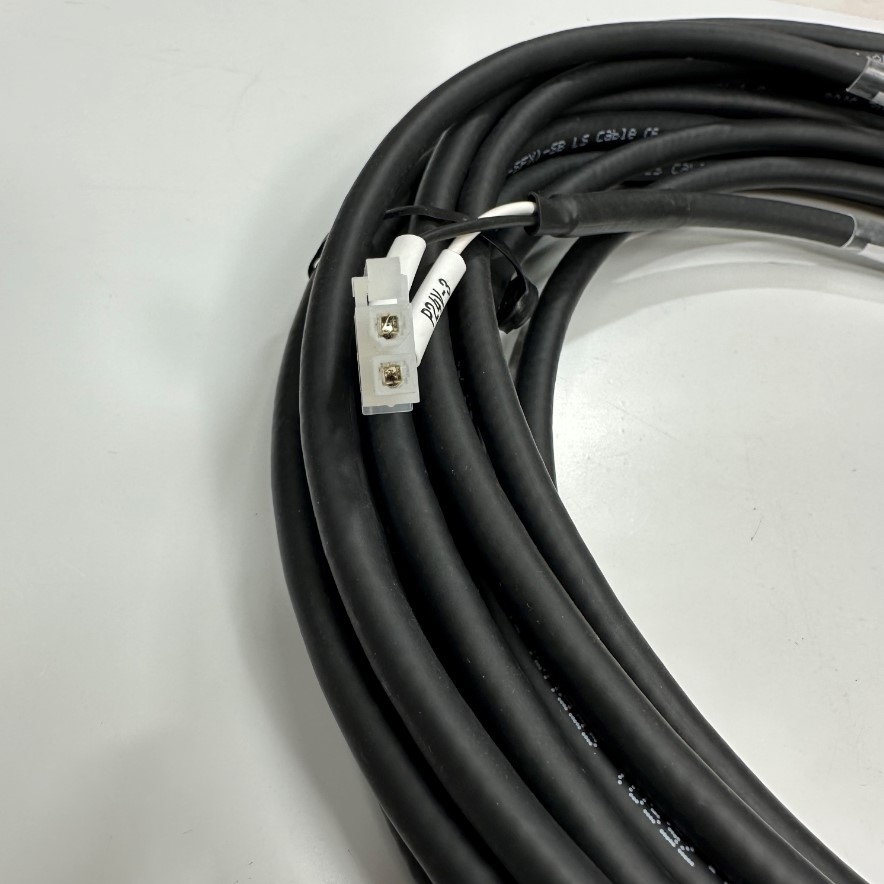 Cáp 9M 30ft Servo Motor Brake Power Cable 6FX3002-5BK02-1AD0 Molex 2 Pin to 2 Core with Cosse For Siemens SINAMICS V90 Drive Shielded Cable LS E52853 300V 2C x 19AWG 2 Core x 0.75mm² OD 6.4mm