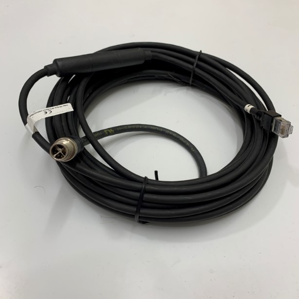 Data cable – Cable GigE M12, M, 8P/RJ45, 10 m