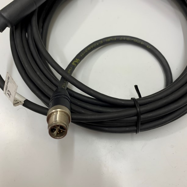 Cáp M12 Ethernet 8 Pin X-Code to RJ45 Shielded Cable For Basler Cognex Industrial Camera Sensor 15 Meter