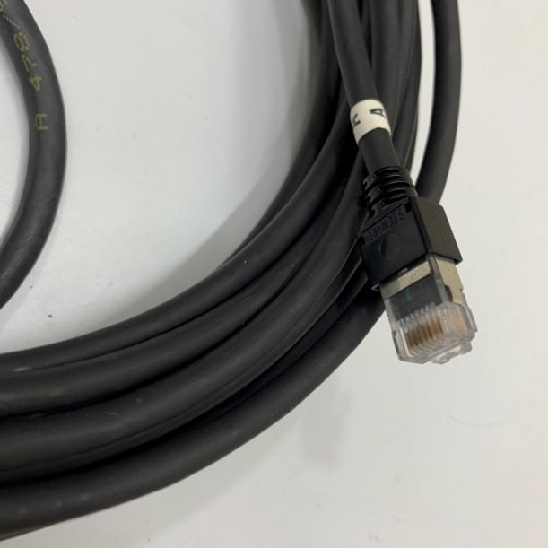 Cáp M12 Ethernet 8 Pin X-Code to RJ45 Shielded Cable For Basler Cognex Industrial Camera Sensor 15 Meter