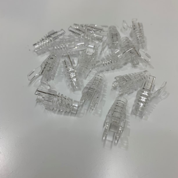 Đầu Bọc Mạng NOVA Có Chốt Lẫy Locking Plug Boot CAT5E CAT6 U/UTP FTP/STP Boot Color RJ45 Clear Max Cable OD 5.5 – 6.2mm QTY 50 PCS