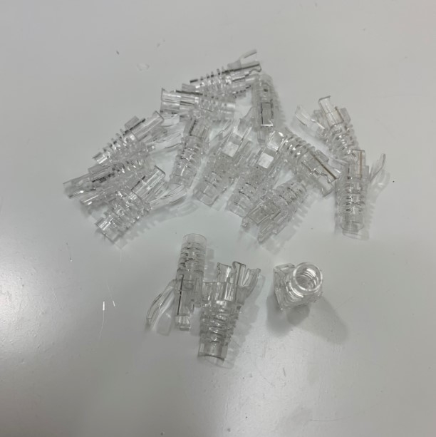 Đầu Bọc Mạng NOVA Có Chốt Lẫy Locking Plug Boot CAT5E CAT6 U/UTP FTP/STP Boot Color RJ45 Clear Max Cable OD 5.5 – 6.2mm QTY 50 PCS