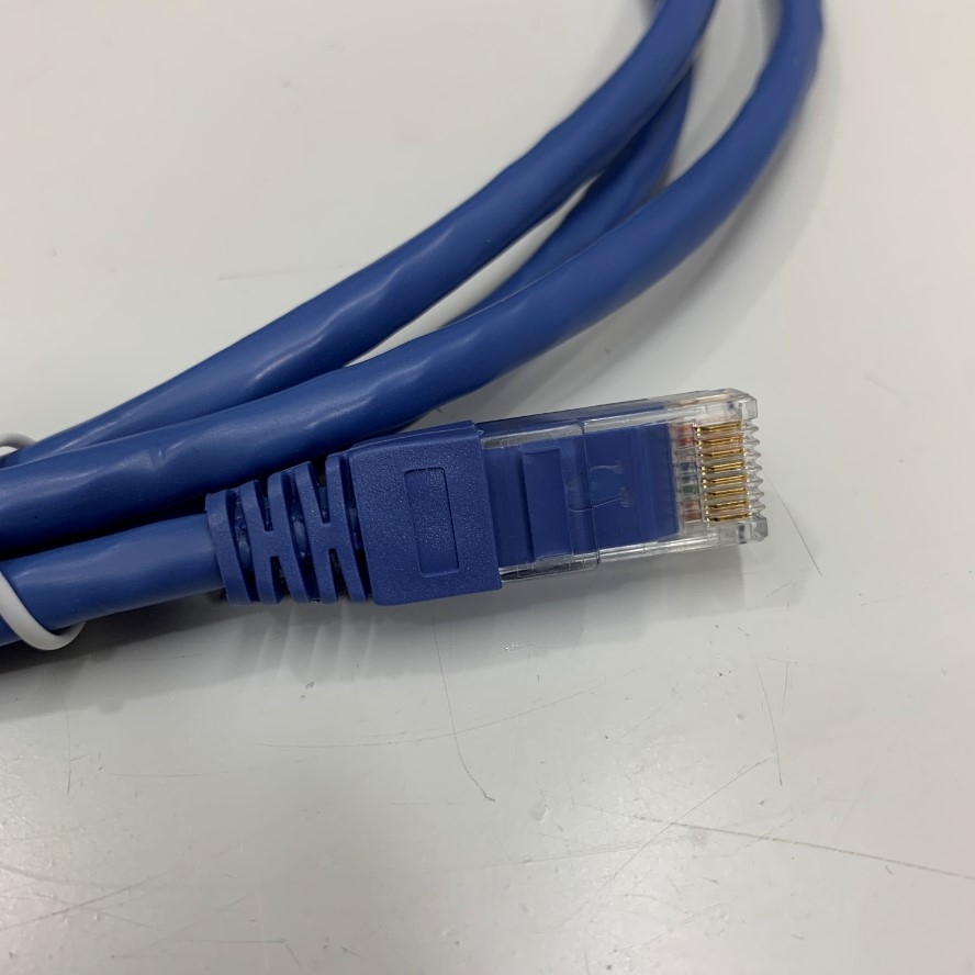 Cáp Mạng Đúc OEM UC-CMC015-01A Dài 1.5M 5ft Cable Blue CAT6 UTP 24AWG Industrial Ethernet Gigabit RJ45 For HMI PLC Ethernet RJ45 Cable