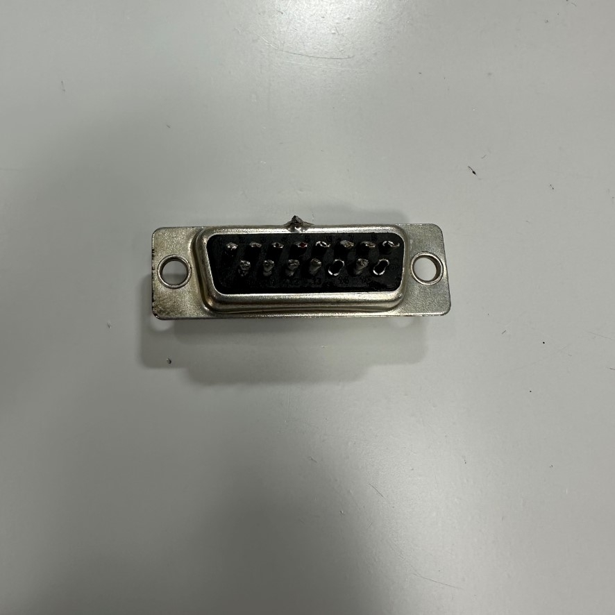 Đầu Jack Connfly D-Sub-SOLDER 15S DB15 Female Connector Plug 3A 250V Solder Type Nickel Plated 15 Way For Industrial Servo Motor, Interface I/O Control, Data Signal and Power Cable