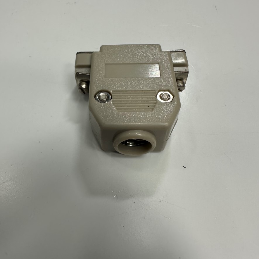 Đầu Jack Connfly D-Sub DB15 Female Connector Plug 3A 250V Solder Type Nickel Plated 15 Way + Plastic Hood Cover Gray For Industrial Servo Motor, Interface I/O Control, Data Signal and Power Cable