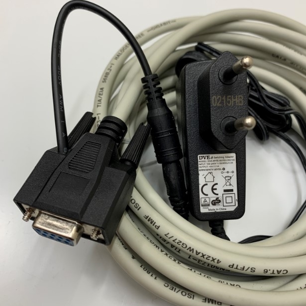 Bộ Cáp 55-55000-3 Honeywell 9.5ft Dài 3M RS232 Cable DB9 Female, 5V External Power For Barcode Honeywell Eclipse MS5145 Xenon 1900 Với CMC503 Barcode Data Collector and Computer