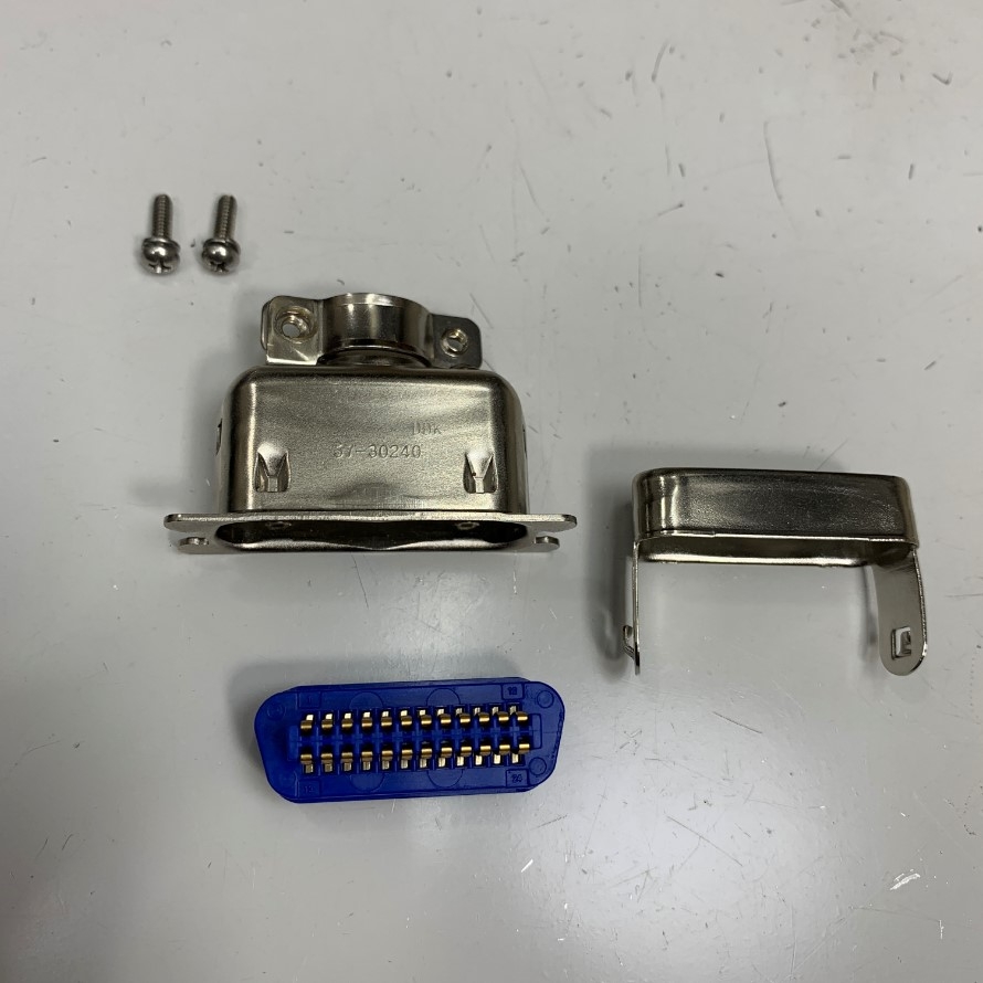 Đầu Jack Original DDK 57-30240 24 Pin Male Centronics 2 Rows 2.16mm Pitch Connector 5A 1200VAC For Siemens Servo Drive System Servo Drives & Motors  Schneider