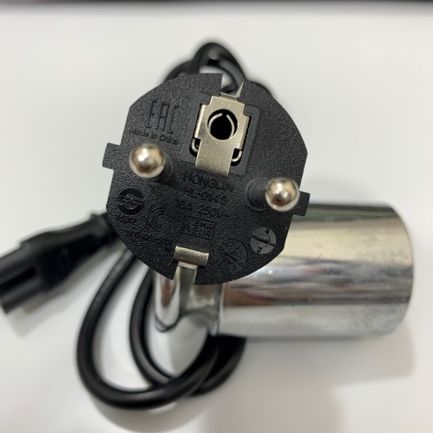 Dây Nguồn HONGLIN HL-014S HL-052S Chuẩn Cắm Điện 2 Chân Tròn AC Power Cord Schuko CEE7 Euro Plug to C5 2.5A 250V 3x0.75mm² Length 0.9M