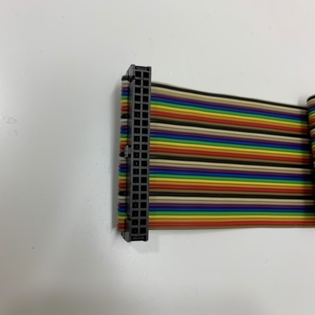 Cáp Kết Nối Module Panasonic FP0R Series PLC I/O Flat Ribbon Rainbow Cable IDC 40 Pin 2.54mm to Y Splitter 4 IDC Flat Ribbon 10 Pin Length 0.5M