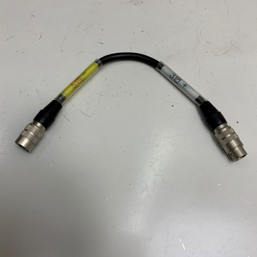 Cáp Chuyển Đổi Chân Cắm Điên Áp Dài 0.2M Extension Hirose 6 Pin Male to Female DC Connector (+) 3-4 (-) 2-5 Cable HR10A-7J-6P(73) 6 Pin and HR10A-7P-6S(73) For Power Supply Machine Vision Industrial Camera