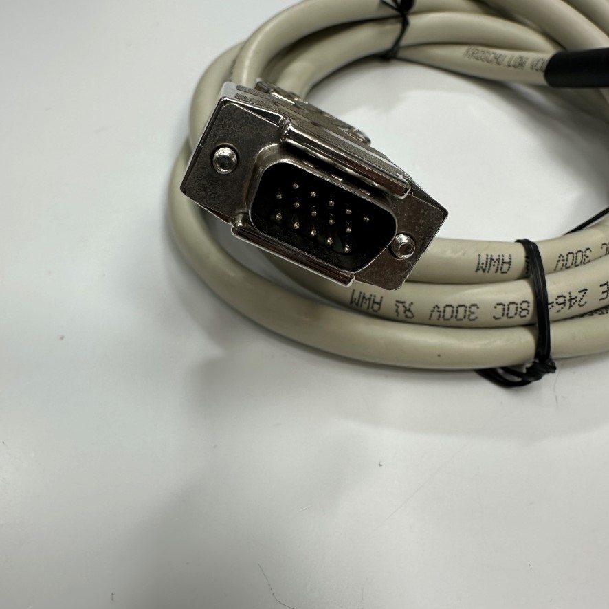 Cáp 3M 10ft Connector DB15 HD VGA 15 Pin Male to Female Extension Shielded Cable 15 Wire For Industrial Motor Encoder Control Cable