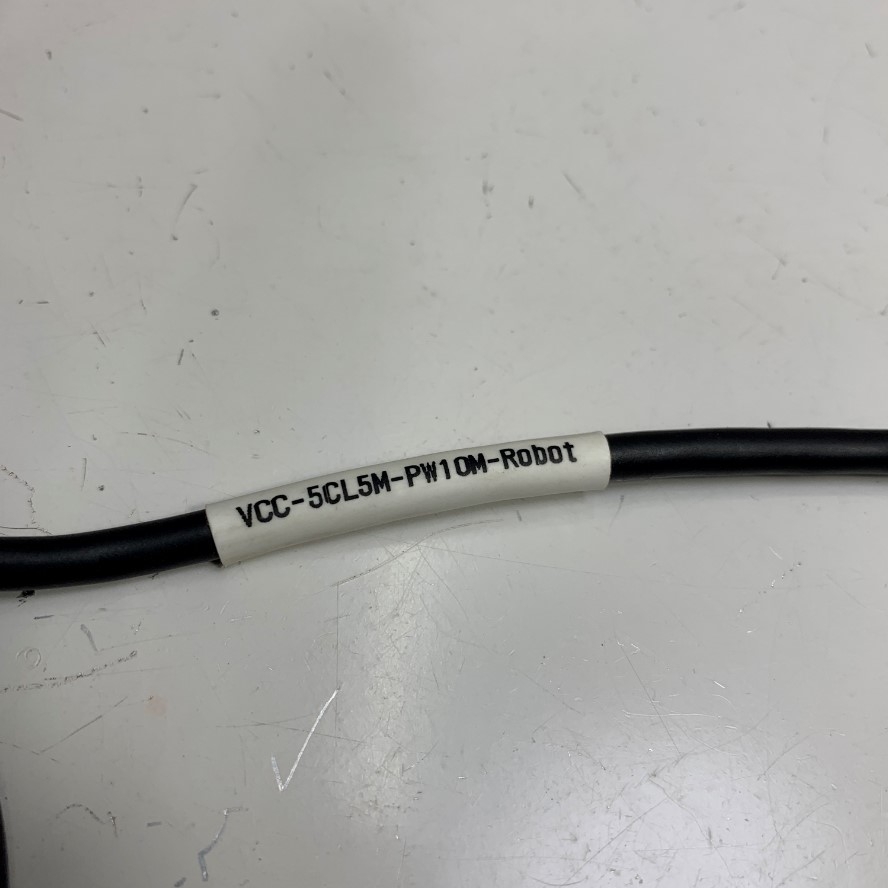 Cáp VCC-5CL5M-PW3M-Robot Cable Dài 2.7M 9ft Connector Hirose HR10A-7P-6S(73) 6 Pin Female Circular Push to 2 Core For Machine Vision Industrial Camera Power Cable