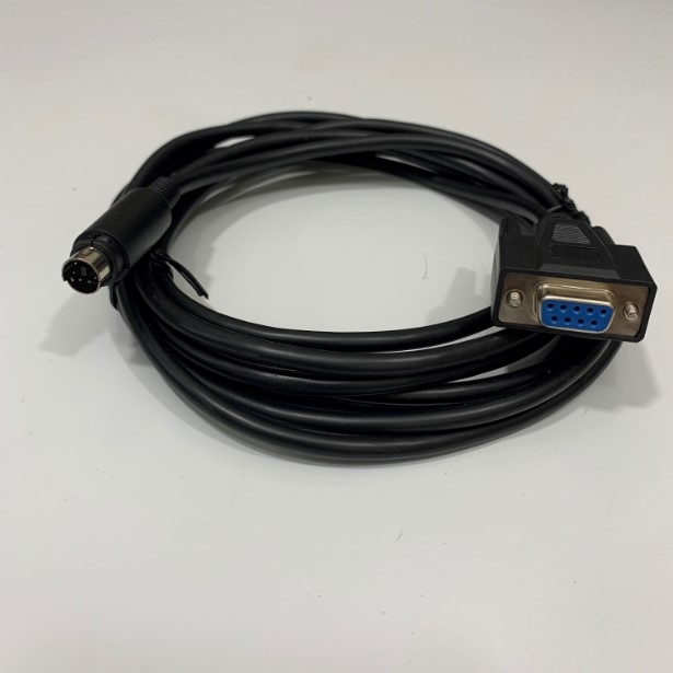 Cáp Lập Trình Programming Cable 2400127 Phoenix Contact RS232 Mini Din 6 Pin Male to DB9 Female PC and inlene Controll Black Length 3M