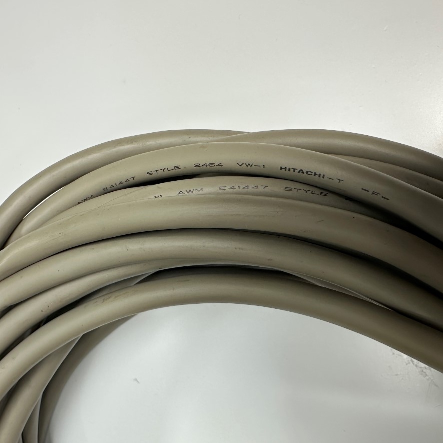 Cáp 1M 3.3ft 10 Core x 0.17mm² Hitachi E41447 STYLE 2464 VW-1 Shielded Cable 26AWG 80°C 300V Multicore Cable Control OD 7.5mm Grey For Signals Servo Motor Encoder, Industrial I/O Communication Robot Cable