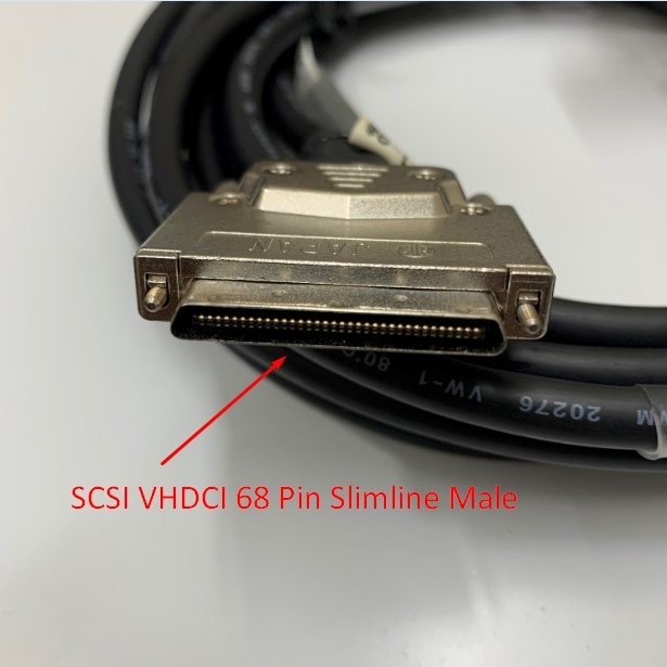 Cáp MMC-CAAI3P2202 7ft Dài 2M Cable SCSI VHDCI 68 Pin Slimline Male to Y Splitter 2 IDC 34 Pin 2.54mm For MMC-BDPO82PNA And MMC-MI10 I/O SERVO SYSTEM & MOTION