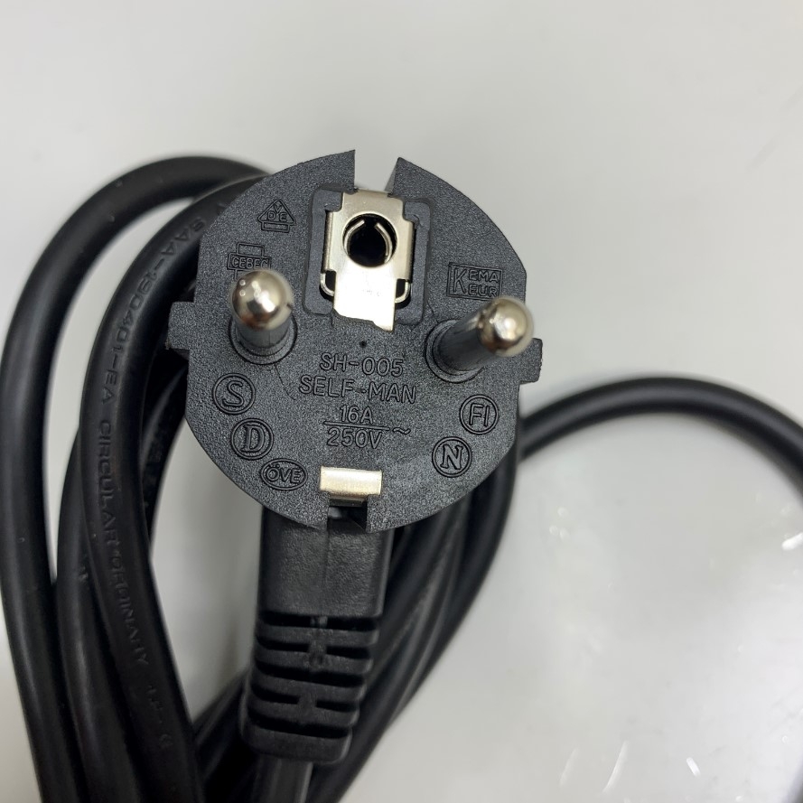 Dây Nguồn Dài 3M 10ft AC Power Cord European Schuko CEE 7/7 to IEC-60320 C5 16A-2.5A 250V 18AWG 3x0.75mm² For Computer Laptop, Industrial Power Cord