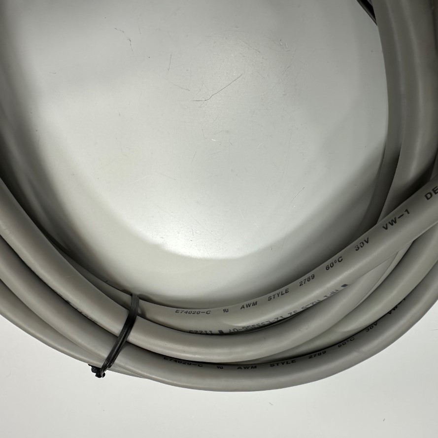 Cáp 2M 6.5ft SCSI Connector 3M 10336 MDR 36 Pin Male to Male Pitch 1.27mm with 60 Degree Metal Gold Plated Latch Clip Grey OD 7.6mm Cable For Servo Drive I/O Signal Cable