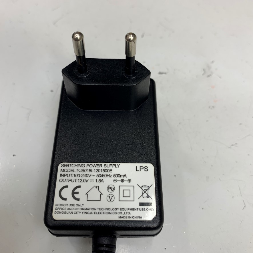Adapter 12V 1.5A 18W Yingju OEM CAS SW15-1CAC 12V 1.25A DC + ---C--- Connector Tip Size 5.5mm x 2.1mm For Cân Điện Tử CAS Corporation CAS ED-M Counting Scale, CAS PB Portable Bench Scale, CAS DBII-600LCD