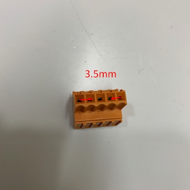 Vít Khối Nối Thiết Bị Đầu Cuối Điện Weidmuller BL 3.5 Connector 5 Pin Terminal Block Pitch 3.5mm 5 Ways 22AWG to 14AWG 1.5mm² Screw 10A 300V