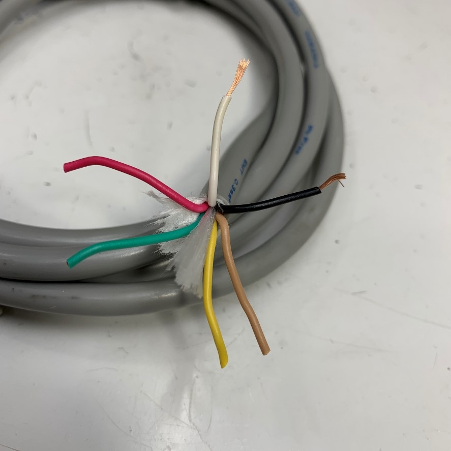 Cáp Điều Khiển 2M 6.5ft Nagaoka Cable 6 Core x 0.3mm² 22AWG 80°C 300V OD 7.0mm For Power Cable and Control Robotics, CNC Machines, Industrial Communication
