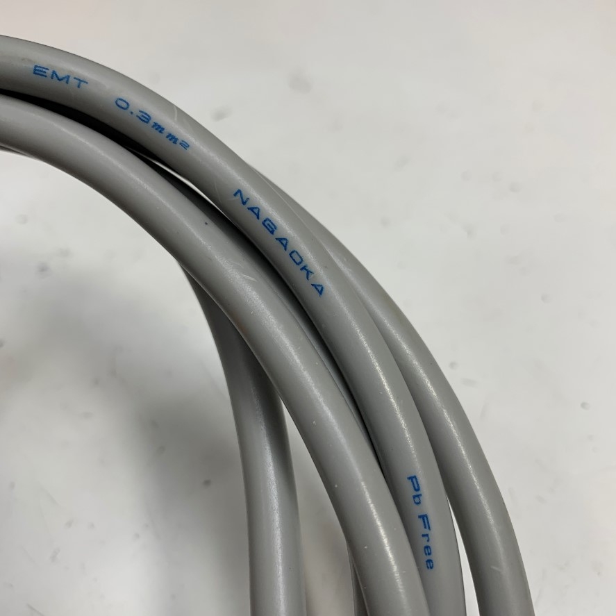 Cáp Điều Khiển 2M 6.5ft Nagaoka Cable 6 Core x 0.3mm² 22AWG 80°C 300V OD 7.0mm For Power Cable and Control Robotics, CNC Machines, Industrial Communication