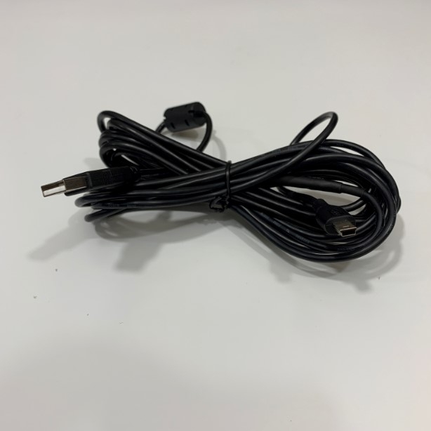 Cáp Lập Trình Kết Nối Màn Hình HMI Weintek TK6070iP Với Máy Tính Communication Cable USB Type A to Mini USB Black Length 5M