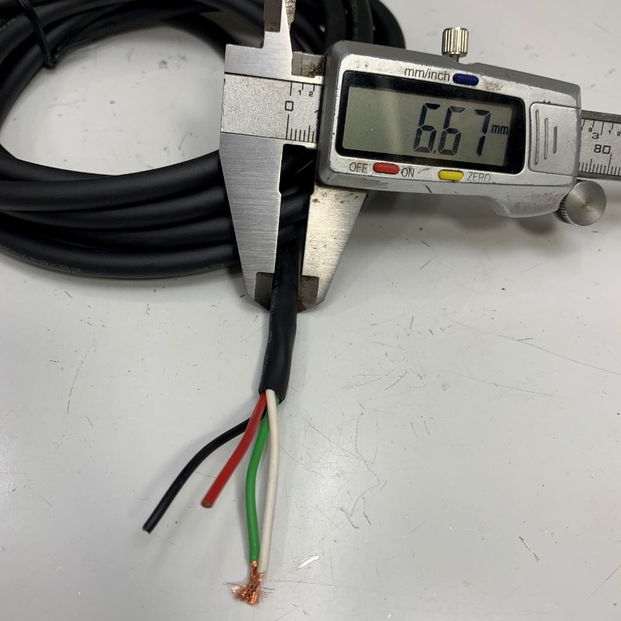 Cáp Điều Khiển 3M 10ft TAIYO Cable 4 Core x 0.75mm² 18AWG 80°C 300V OD 6.6mm For Servo Power Cable and Control Robotics, CNC Machines, Industrial Communication
