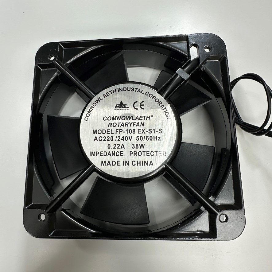Quạt Làm Mát Thoát Khí COMMONWEALTH Fan FP-108 EX-S1-S 150x150x50mm 1 Phase 220/240VAC 50/60Hz 0.22A 38W