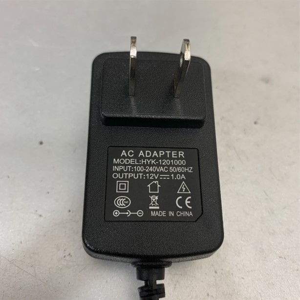 Adapter 12V 1A HYK-1201000 Connector Size 5.5mm x 2.1mm