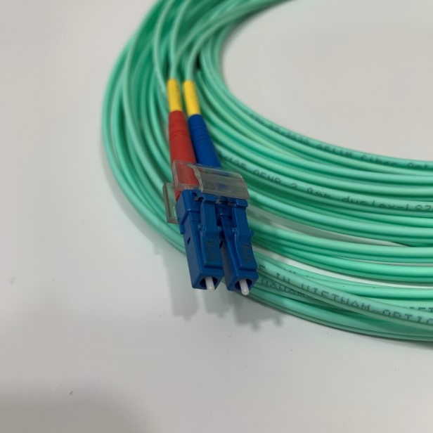 Dây Nhẩy Quang 10M (33ft) LC UPC to LC UPC Duplex OM3 Multimode PVC (OFNR) 2.0mm Fiber Optic Patch Cable