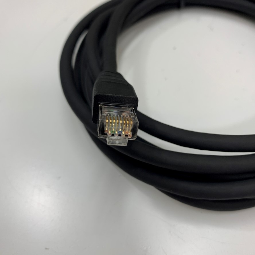 Cáp GigE CAT6 S/FTP Screw Locking Horizontal RJ45 DrC Cable Dài 3M 10ft For Industrial Ethernet Basler Cameras