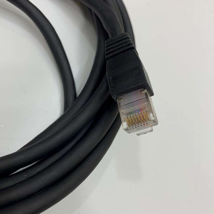 Cáp GigE Gigabit CAT6 S/FTP Screw Locking Horizontal RJ45 Ethernet DrC Cable Dài 3M 10ft For CCD Industrial Basler Camera
