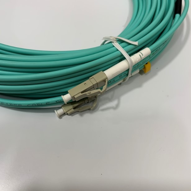 Dây Nhẩy Quang LC UPC to LC UPC Duplex OM4 Multimode PVC 3.0mm Fiber Optic Patch Cord 50/125m Cable Length 10M