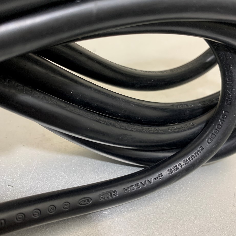 Dây Nguồn Cisco CAB-C19-CBN-08 8Ft Dài 2.5M Cabinet Jumper AC Power Cable C20 to C19 16A 250V 3x1.5mm² 14AWG H05VV-F Cable OD 8.5mm in China