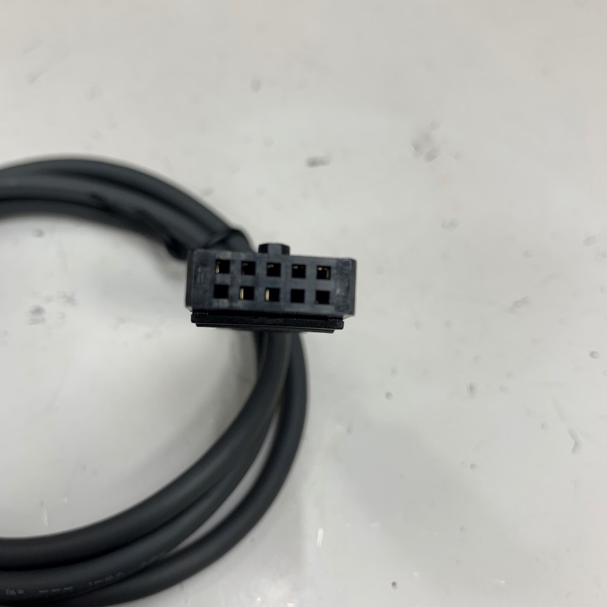 Cáp 0.5M 1.7ft Siron Round Cable IDC 10 Pin Female Pitch 2.54mm to 10 Core Ends Cable E14800 28AWG 80°C 30V OD Ø 5.0mm For I/O Communication CNC/PLC Cable