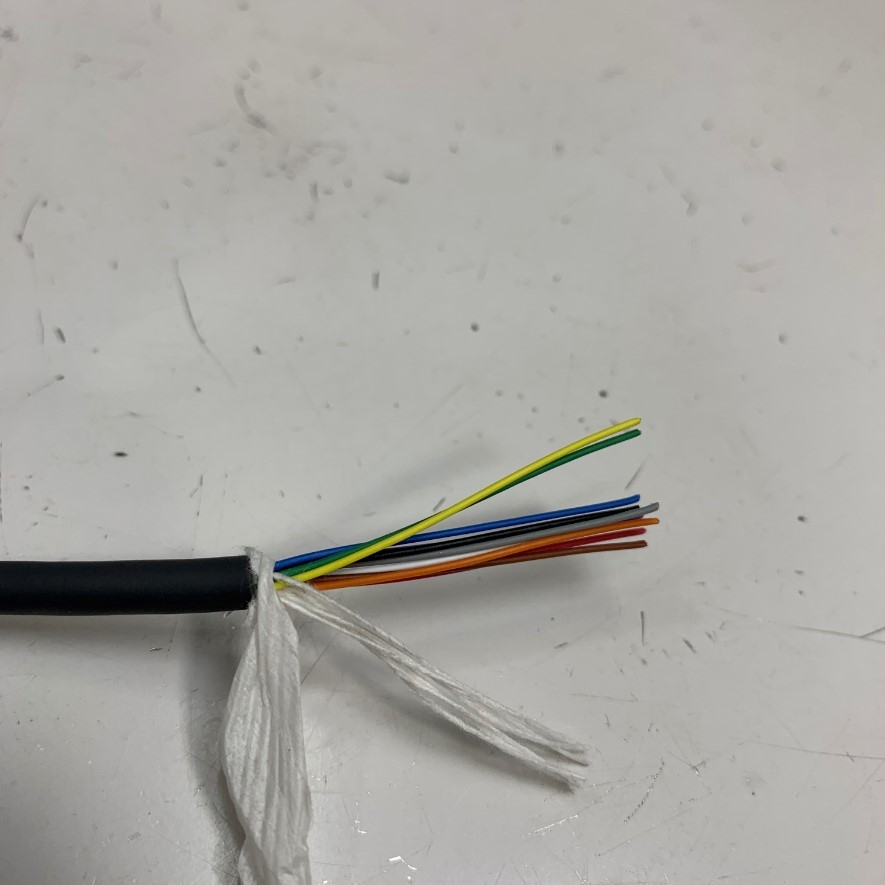 Cáp 0.5M 1.7ft Siron Round Cable IDC 10 Pin Female Pitch 2.54mm to 10 Core Ends Cable E14800 28AWG 80°C 30V OD Ø 5.0mm For I/O Communication CNC/PLC Cable