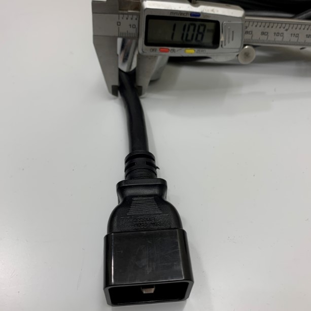 Dây Nguồn Cisco CAB-C19-CBN 7Ft Dài 2M Jumper Power Cord C20 to C19 20A 250V 3x3.31mm² 12AWG UL SJT LL57855 Cable OD 11mm Conditions 105°C